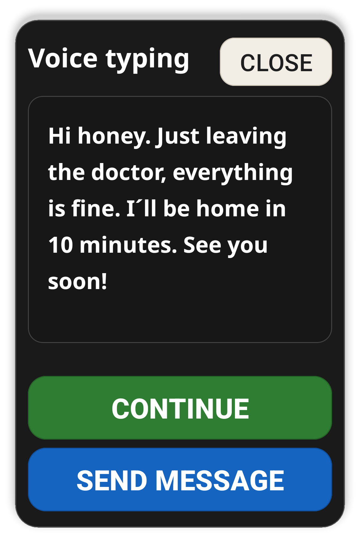 Voice Dictation