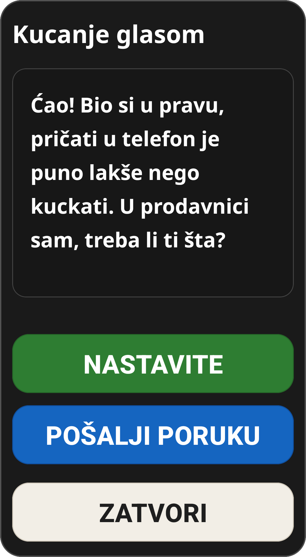 Voice Dictation
