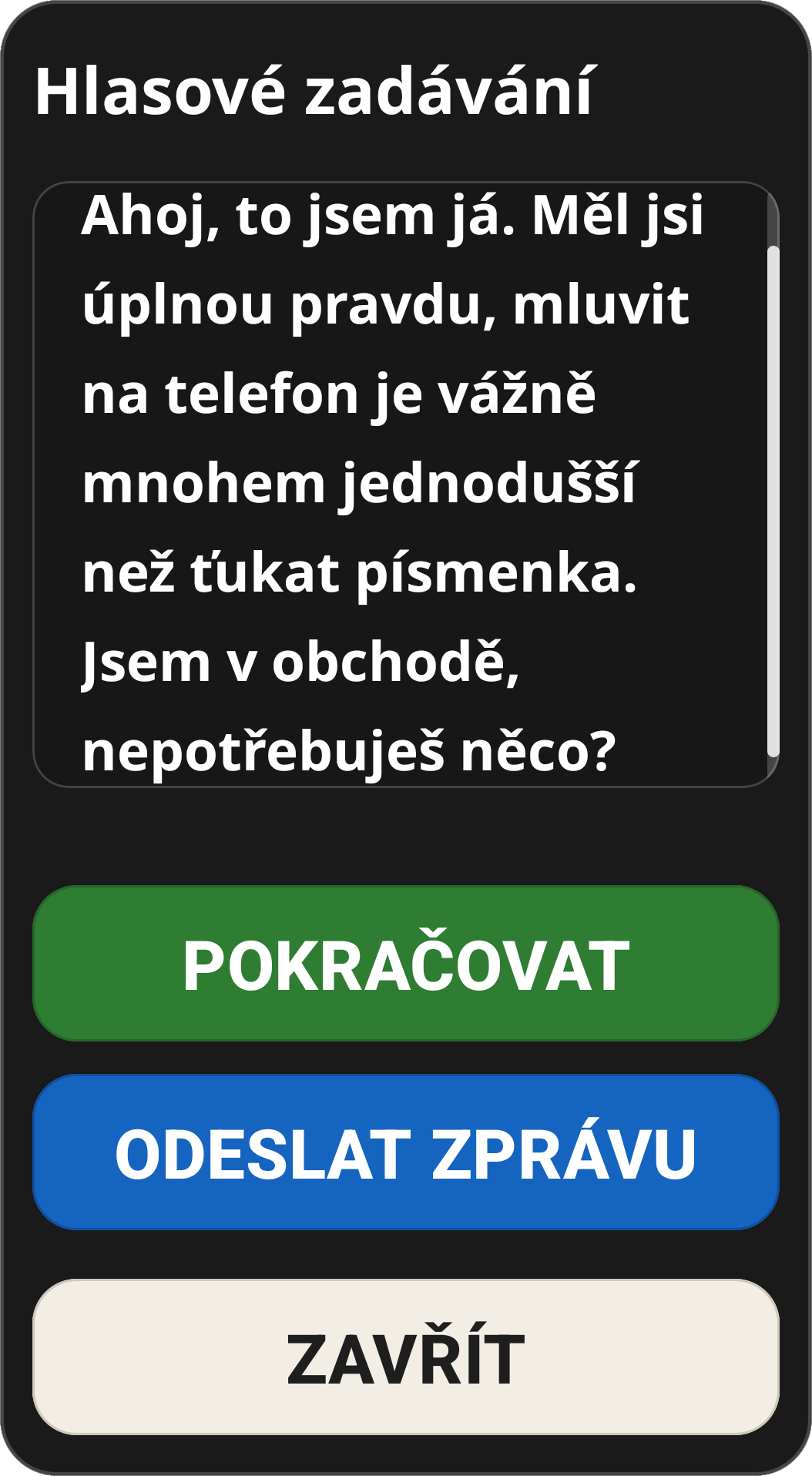 Voice Dictation