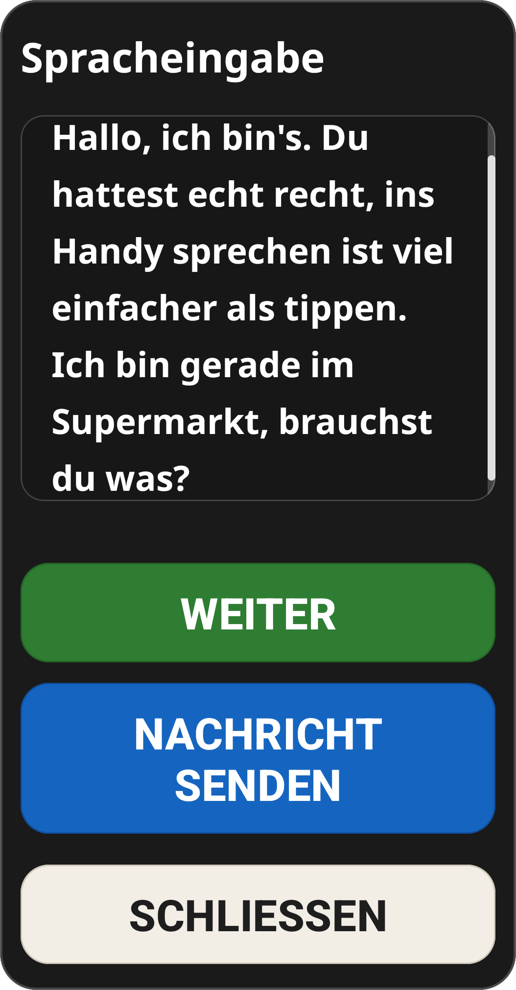 Voice Dictation