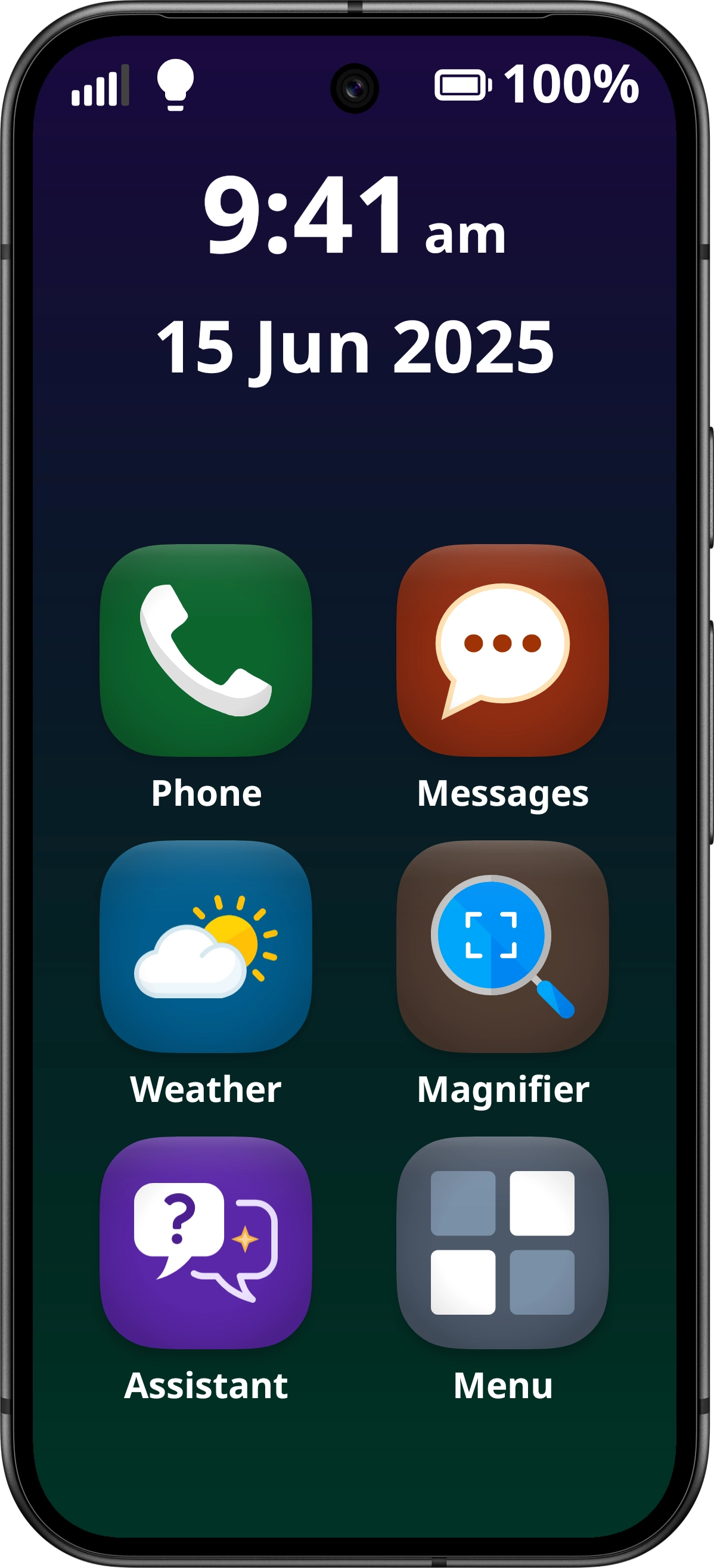 Ziola Home Screen