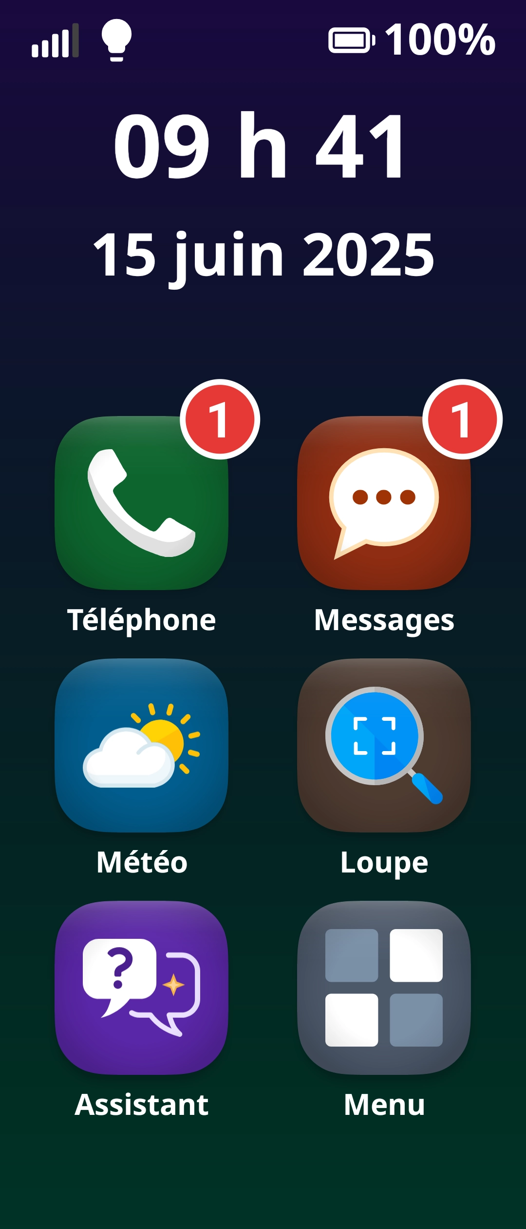 Home Screen