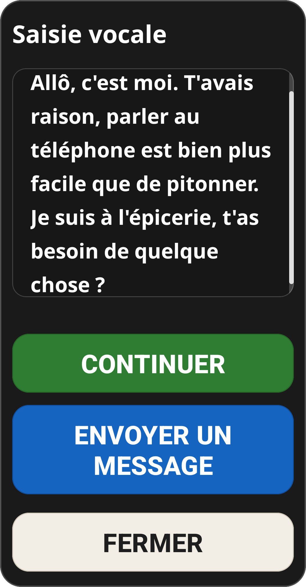 Voice Dictation