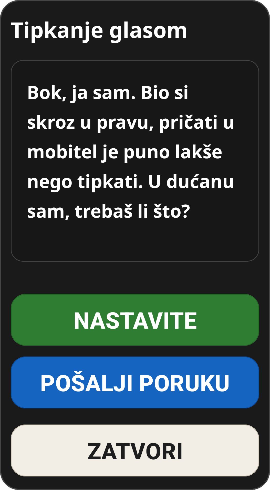 Voice Dictation