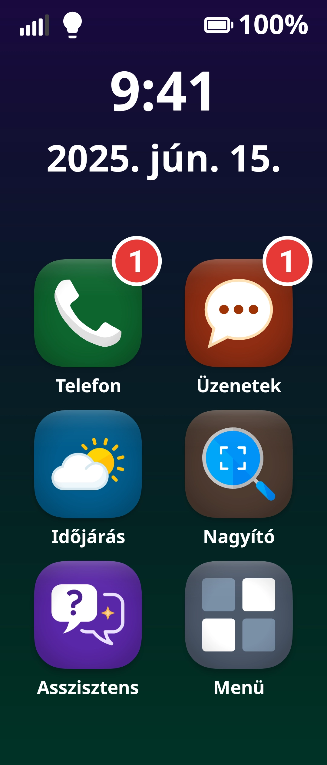 Home Screen