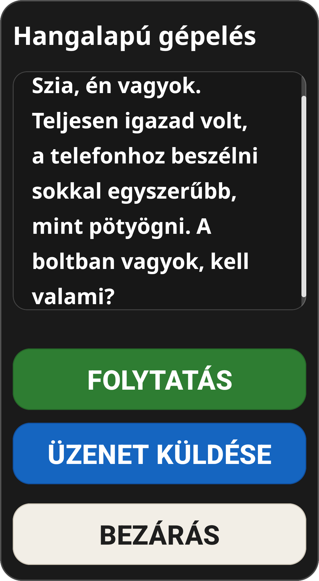 Voice Dictation