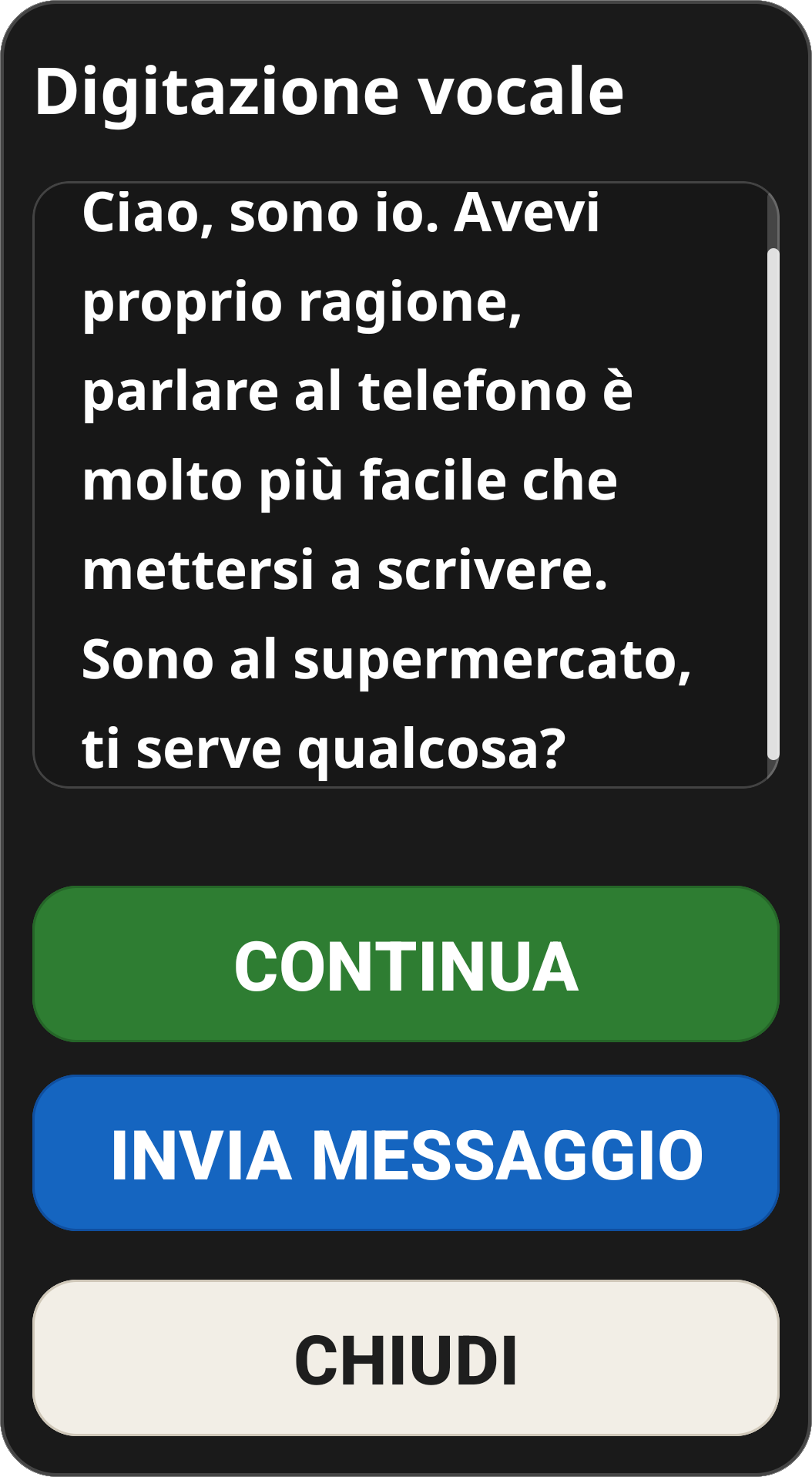 Voice Dictation