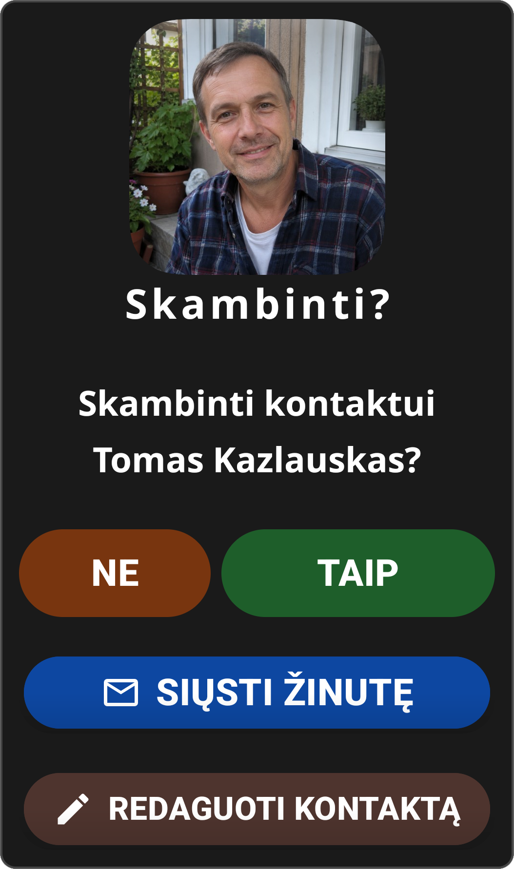 Confirmation Dialog