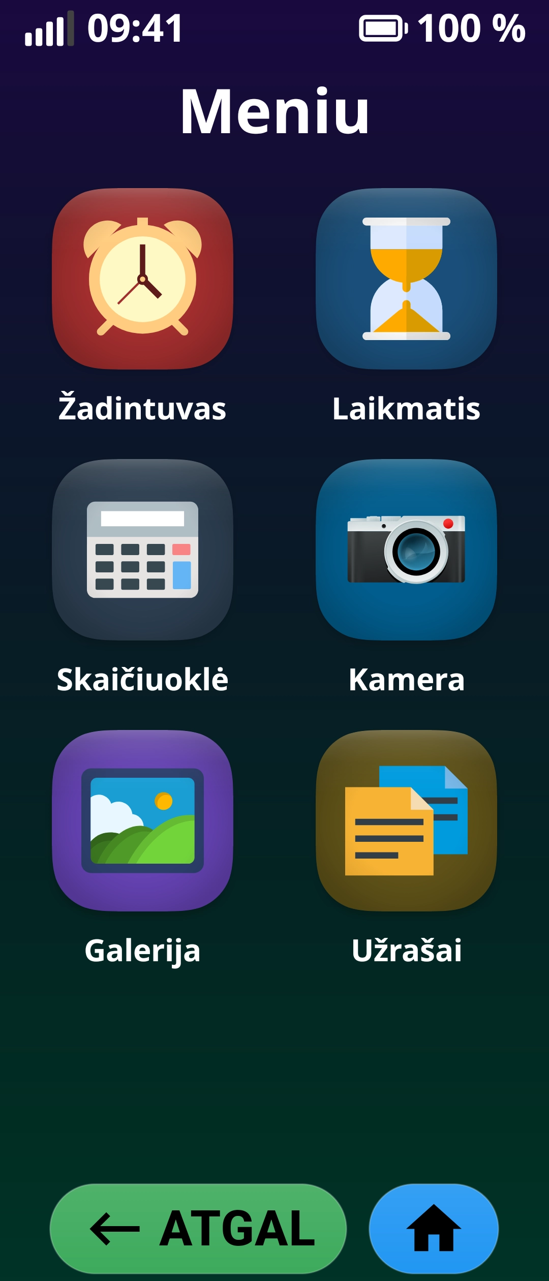 Apps Menu