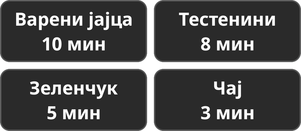 Preset Timers