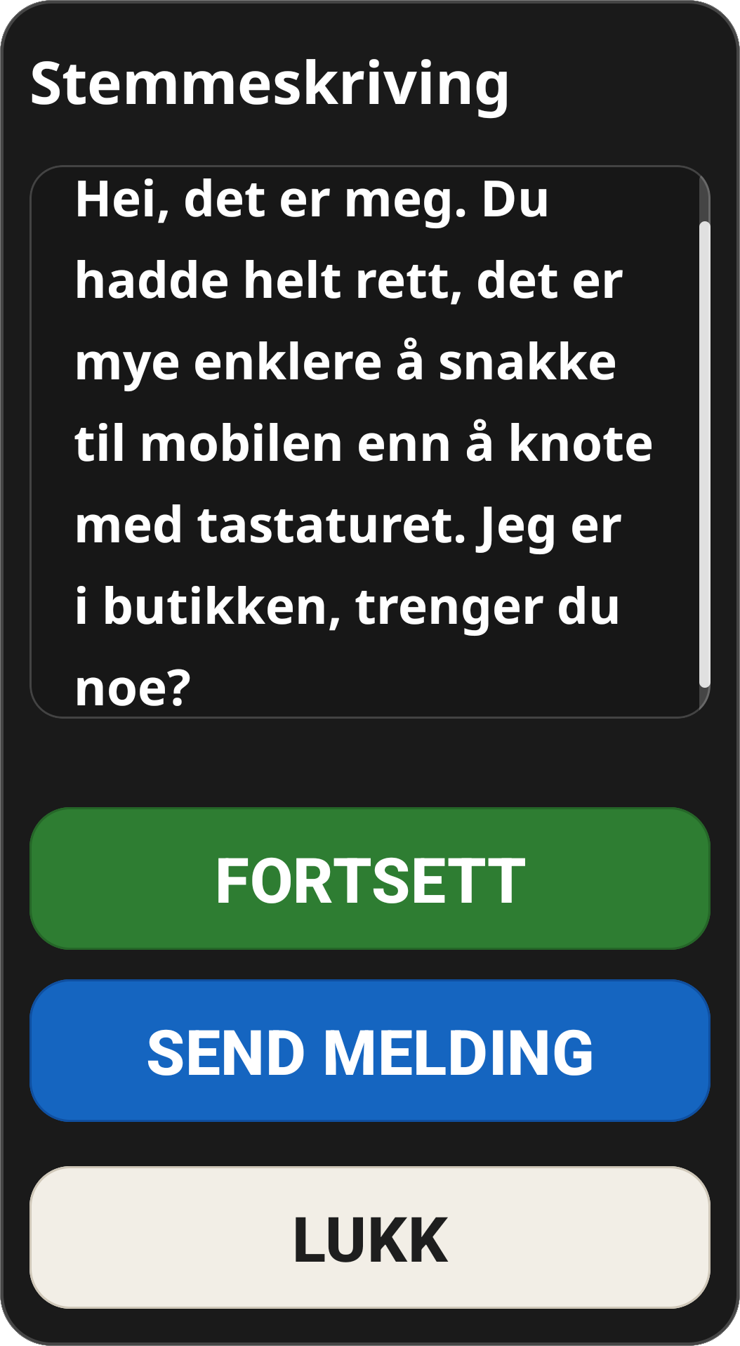 Voice Dictation