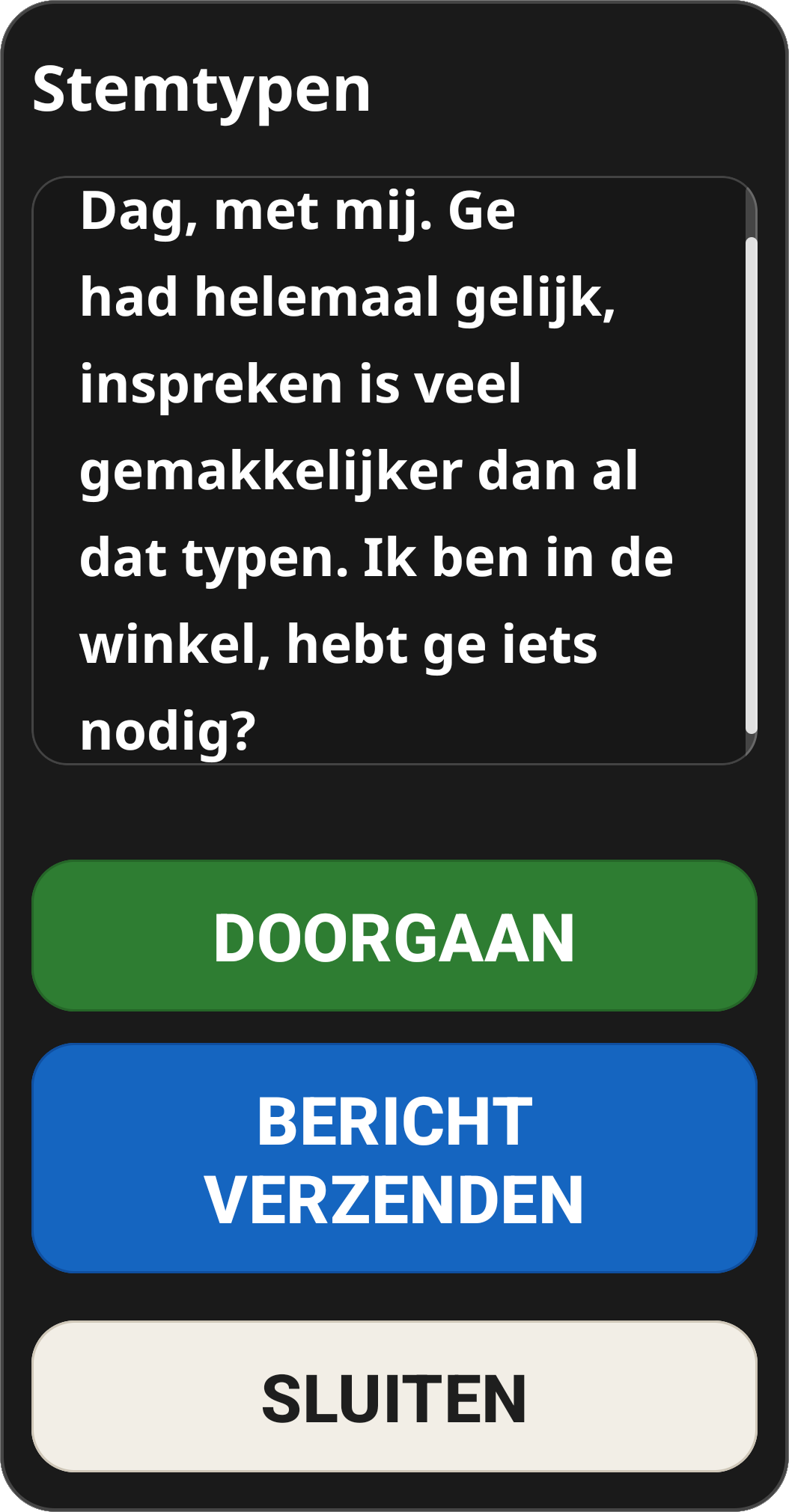 Voice Dictation