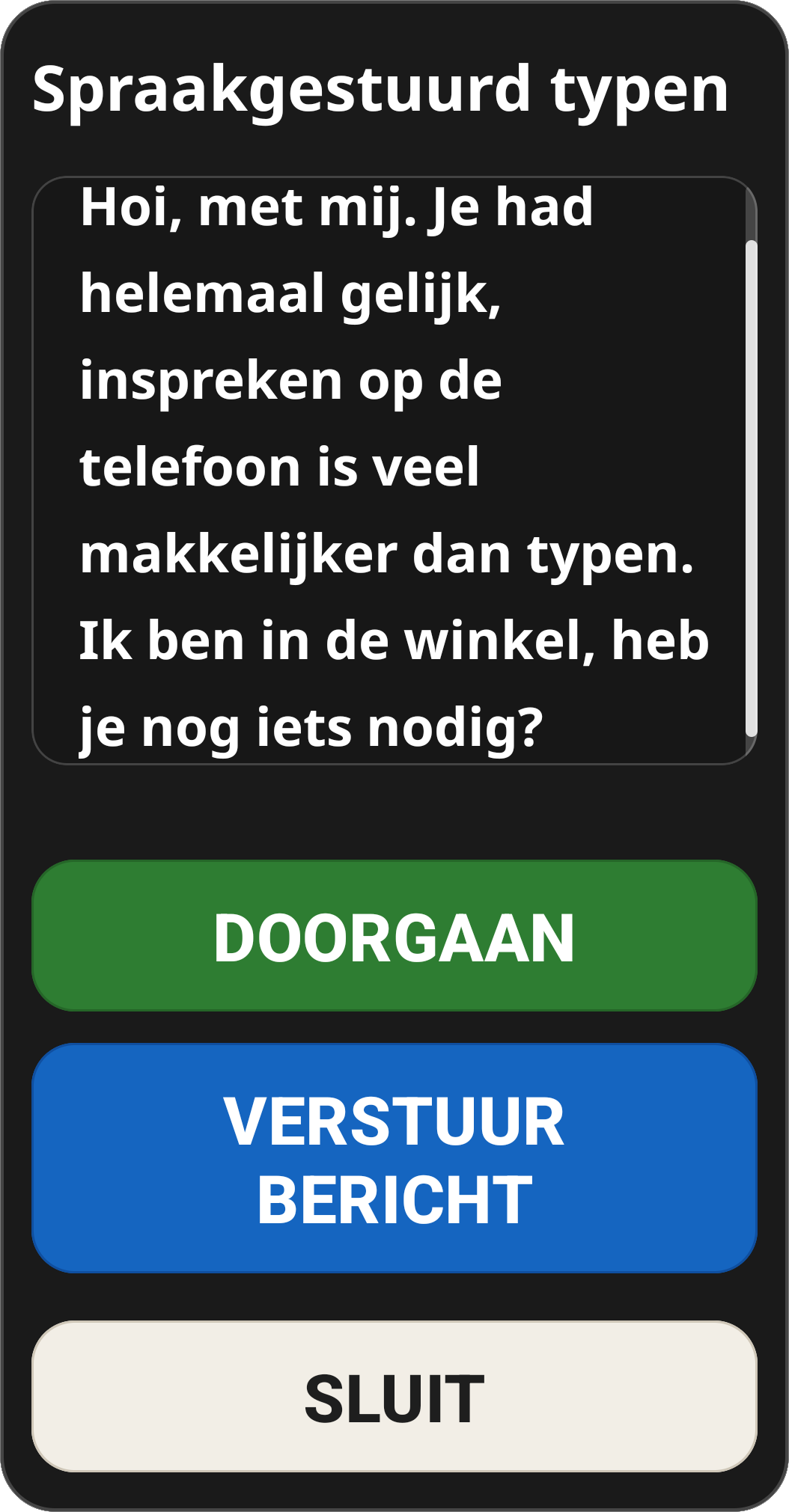 Voice Dictation