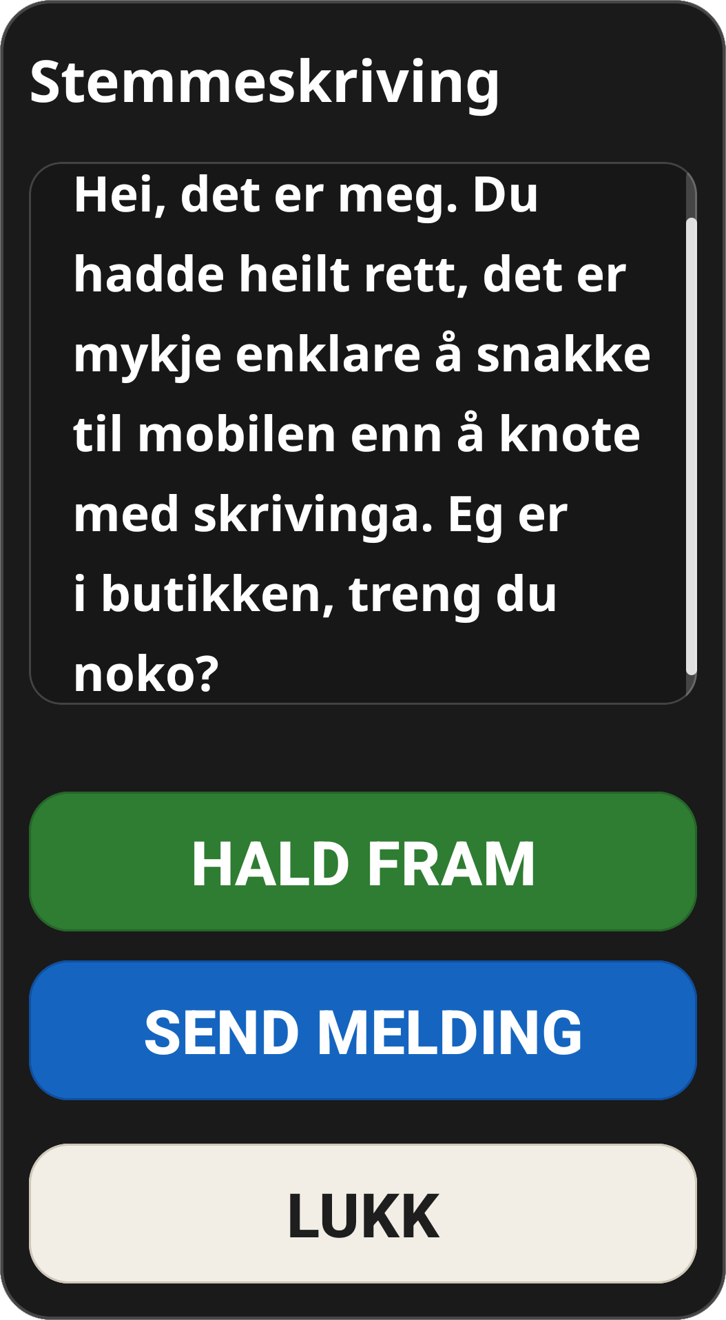 Voice Dictation