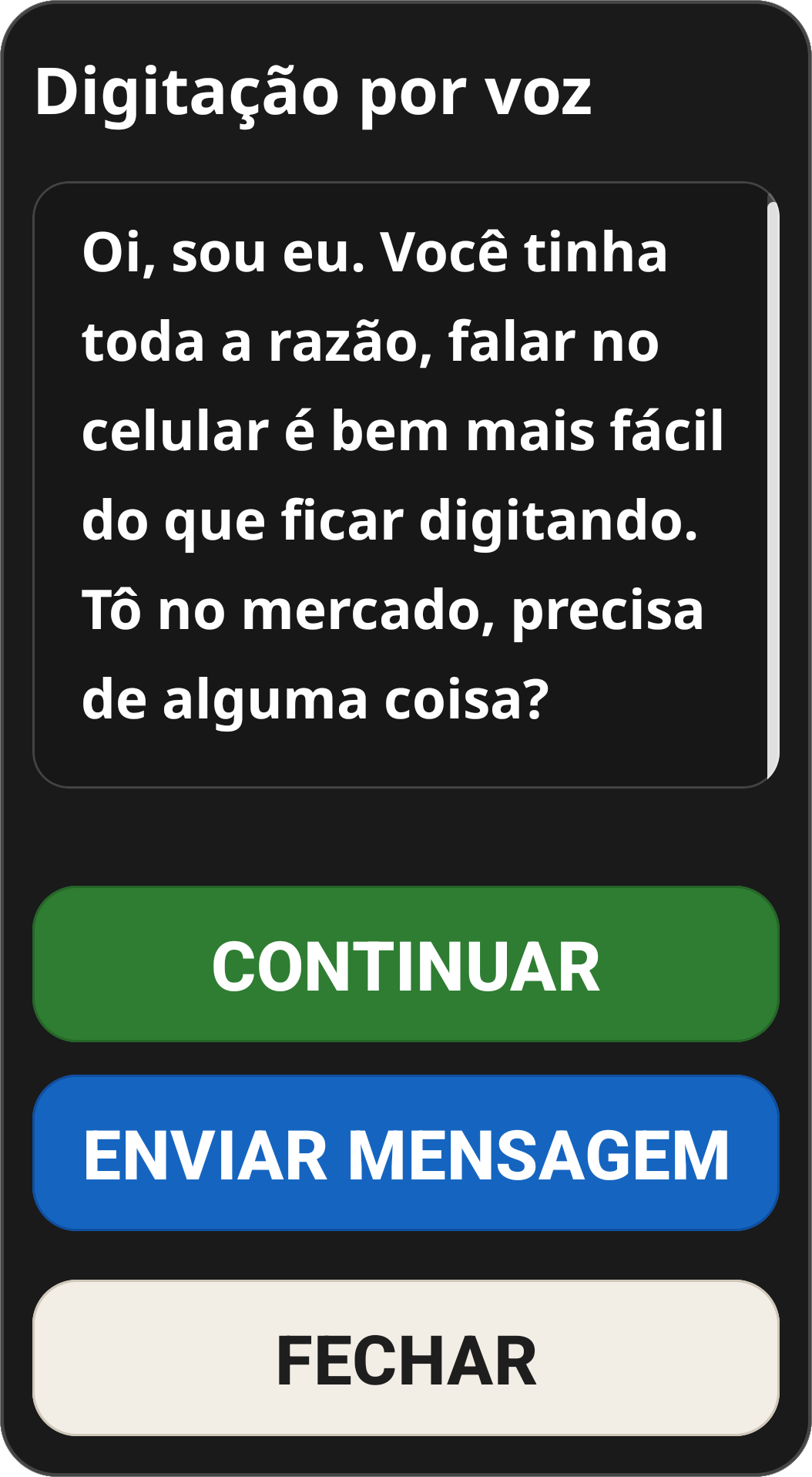 Voice Dictation