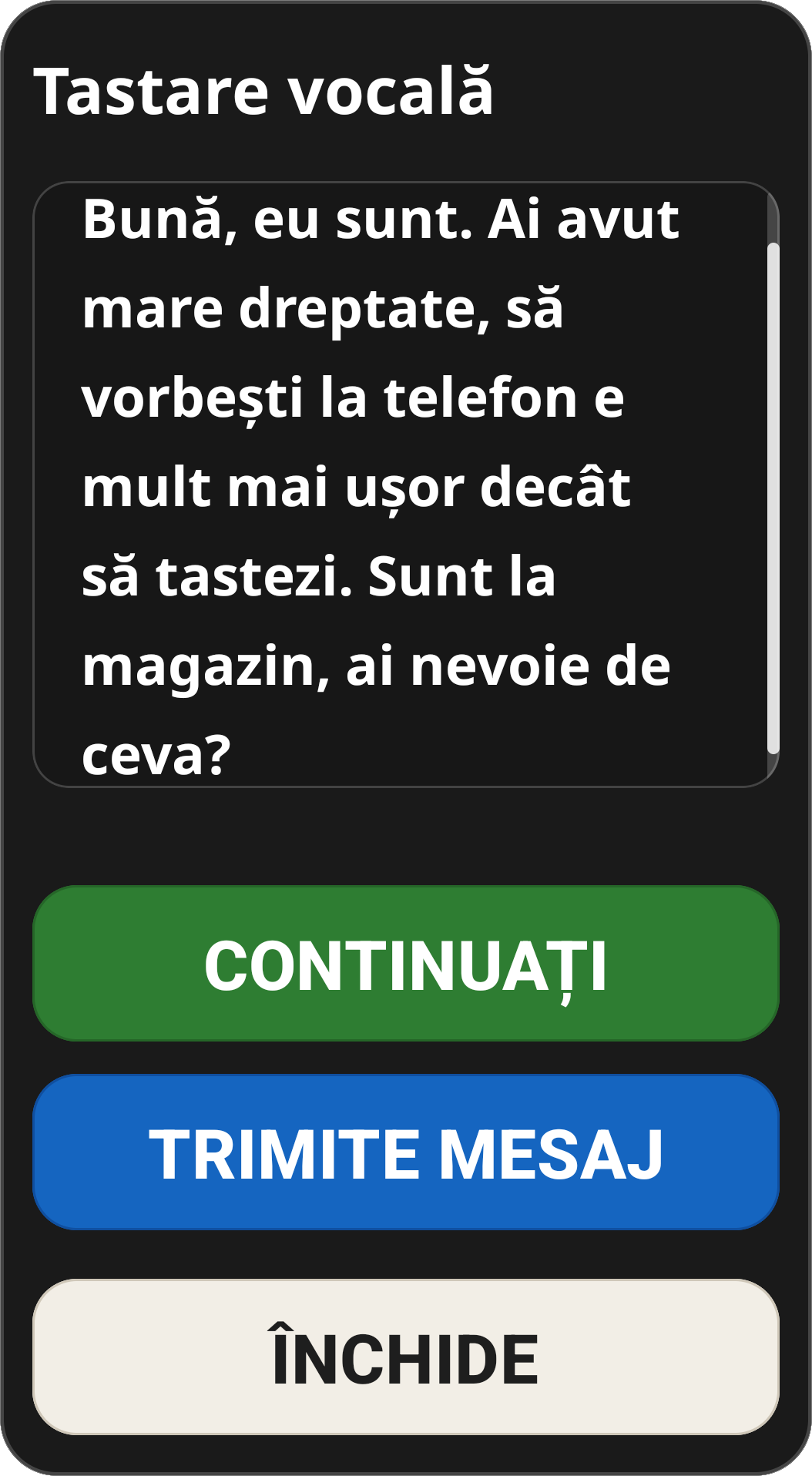 Voice Dictation