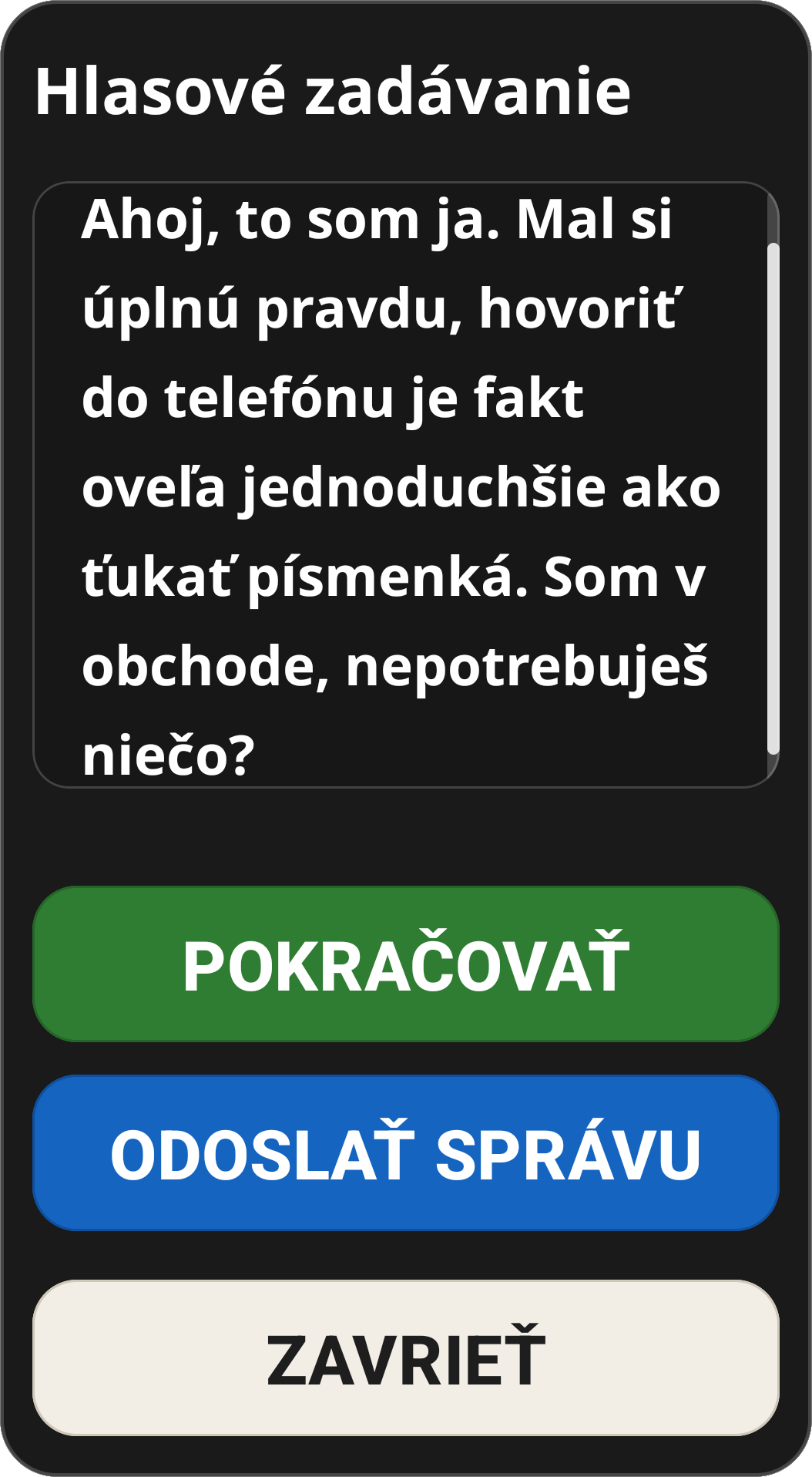 Voice Dictation