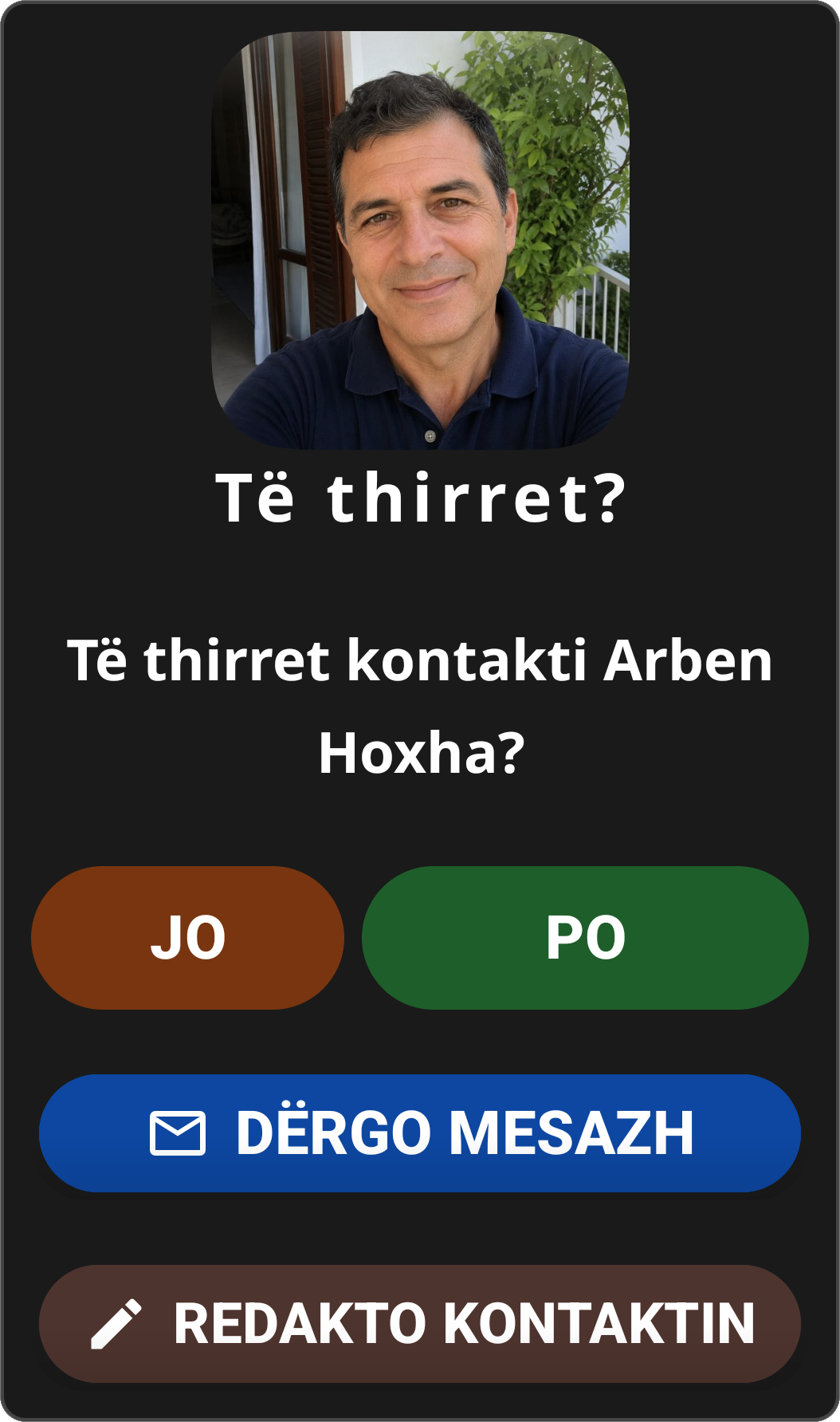Confirmation Dialog