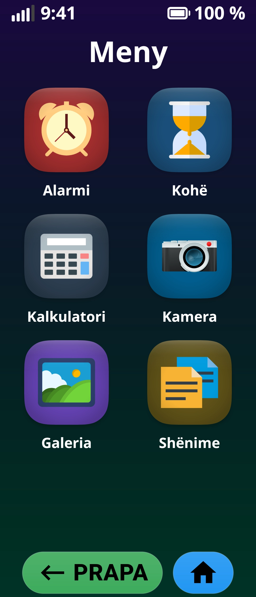 Apps Menu