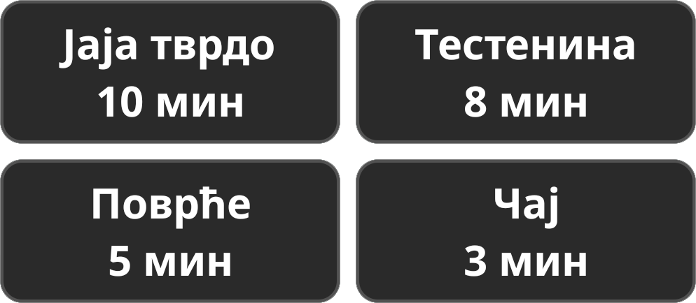 Preset Timers