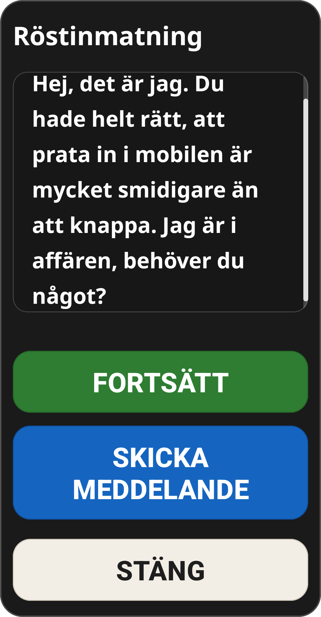 Voice Dictation