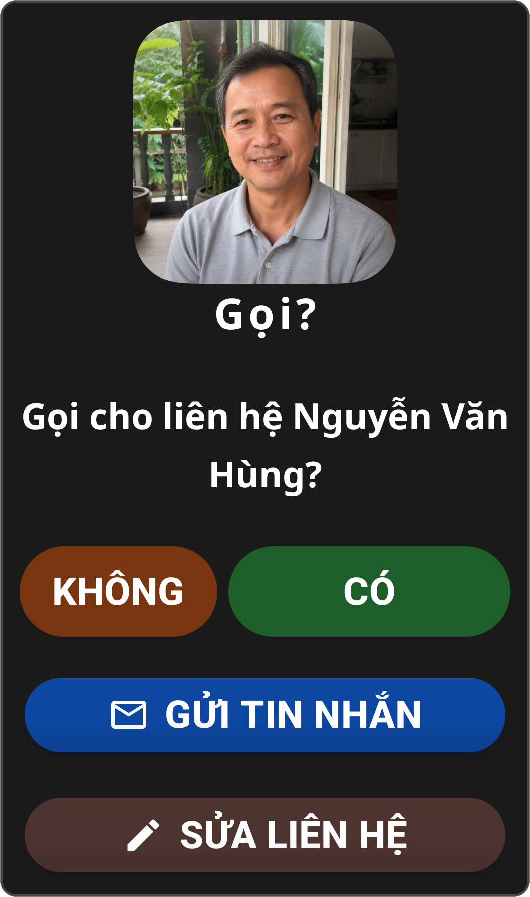 Confirmation Dialog