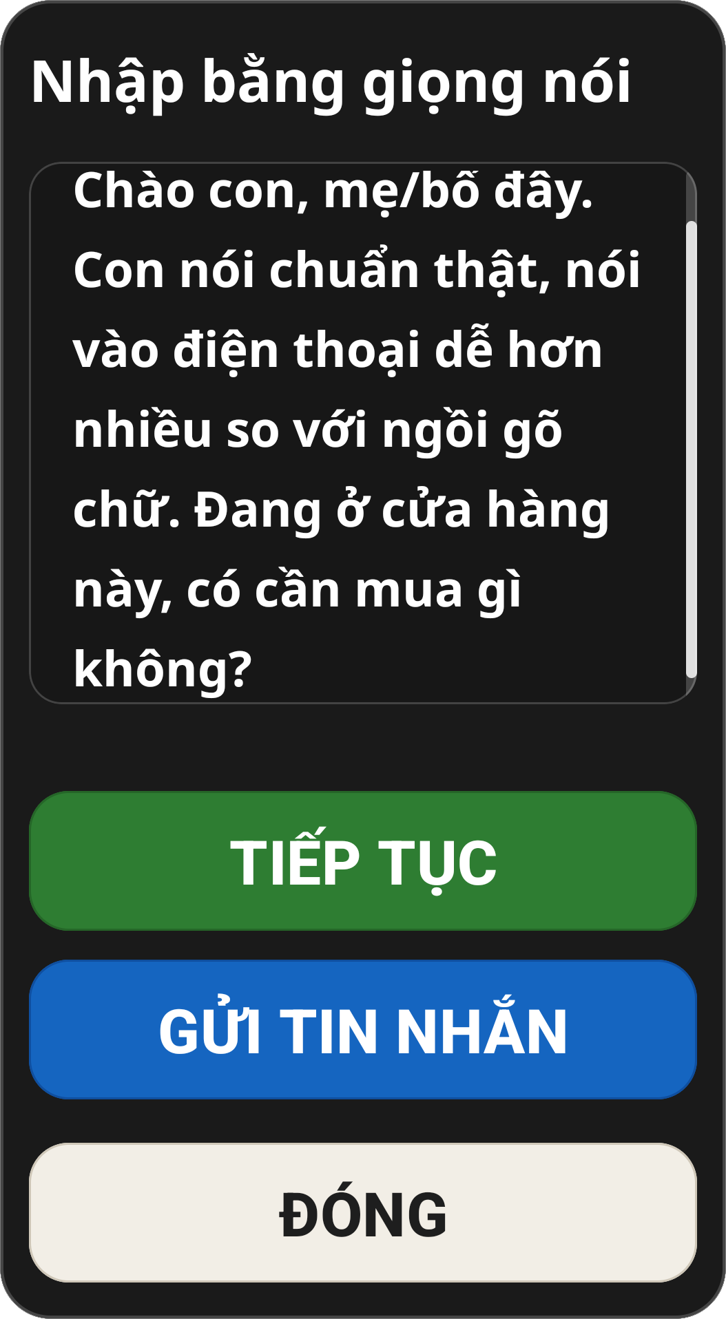 Voice Dictation