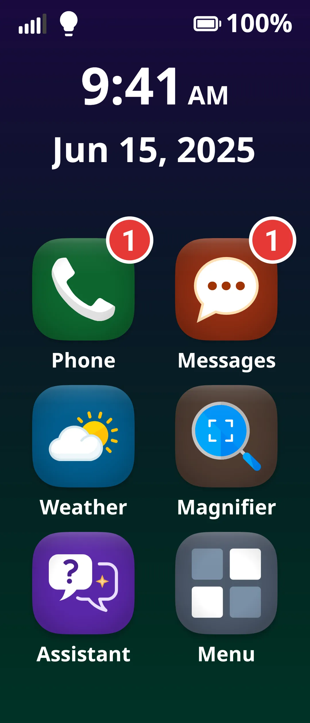 Home Screen