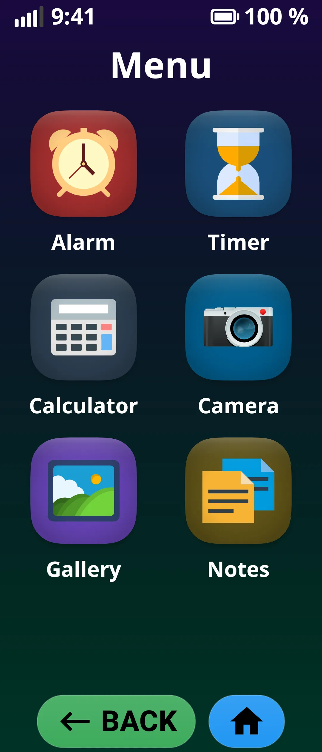 Apps Menu
